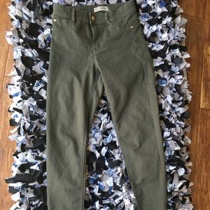 Army green jeans
